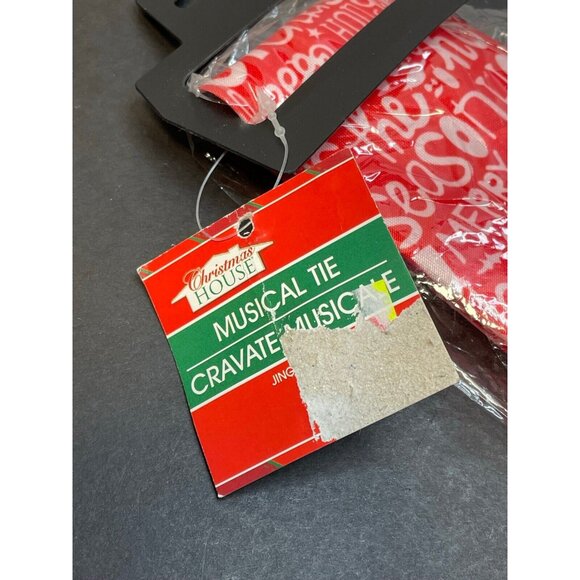 Christmas House Musical Tie Jingle Bells joy merry xmas not working red - Picture 4 of 9